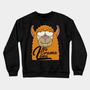 No Drama Llama Llama Shirt Alpaca Llama Animal Crewneck Sweatshirt